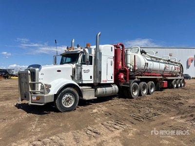 2016 Peterbilt 367 8x6 Sleeper Vacuum Tanker Truck