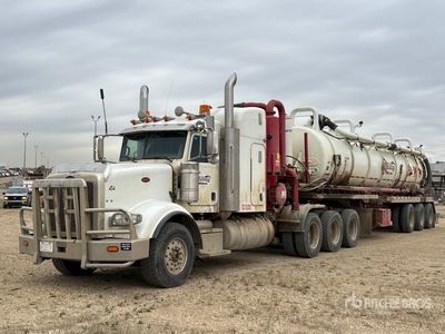2016 Peterbilt 367 8x6 Sleeper Vacuum Tanker Truck