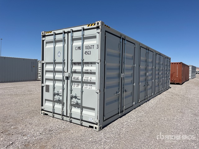 2025 40 ft High Cube Multi-Door Storage Container