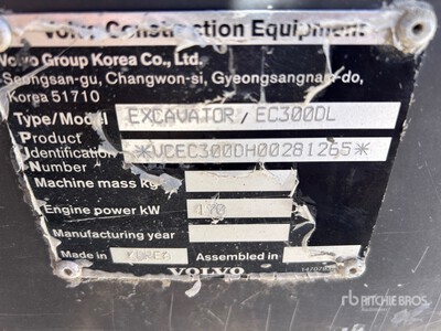 2023 Volvo EC300DL Excavadora de Cadenas