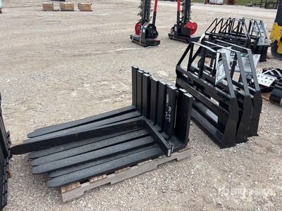 Quantity of (8) 2026 Mower King SA 48 in Skid Steer Forks (Unused)