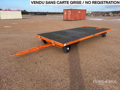 2021 Aanhangers 60-1 T/A Remorque Plateau 2 Essieux Equipment Trailer