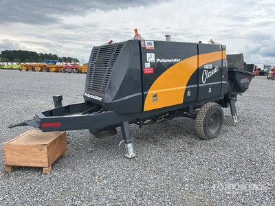 2026 Putzmeister 1407D Kirloskar HA694 6 Cylinder Diesel Engine, Lunette Ring Carrier Trailer, w/ 100-meter concrete distributing Bomba de hormigón (Unused)