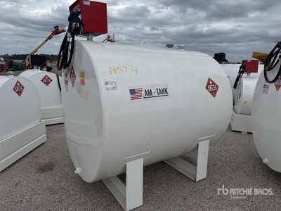 2026 AM Tank 1000 1000 gal Skid Mounted Steel Diesel Réservoir de carburant (Unused)