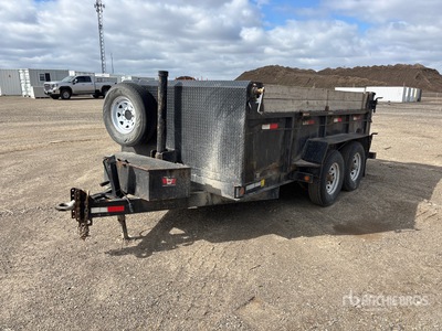 2017 Miska 12 ft T/A Dump Utility Trailer