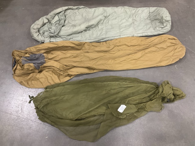 (26) Sleeping Bags, (9) Bivy Covers, (1) Tent Floor & (2) Insect Net Protectors