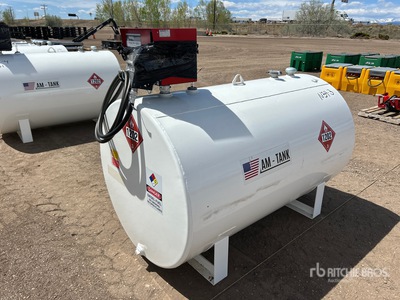 2026 AM Tank 500 555 gal Skid Mounted Steel Diesel Fuel Tank (Unused)