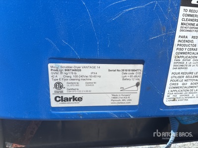 Quantity of Clarke Vantage 14 Fregadora de Suelos (Inoperable)
