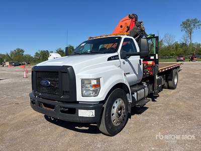 Palfinger PKI5500 Knuckle Boom on 2017 Ford F-750 4x2 Boom Truck
