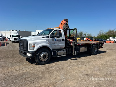 Palfinger PKI5500 Knuckle Boom on 2017 Ford F-750 4x2 mobiele kraan