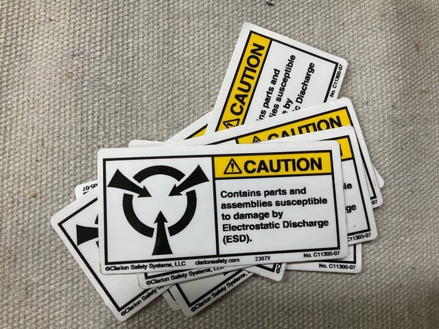 (25) Electrostatic Discharge Caution Labels