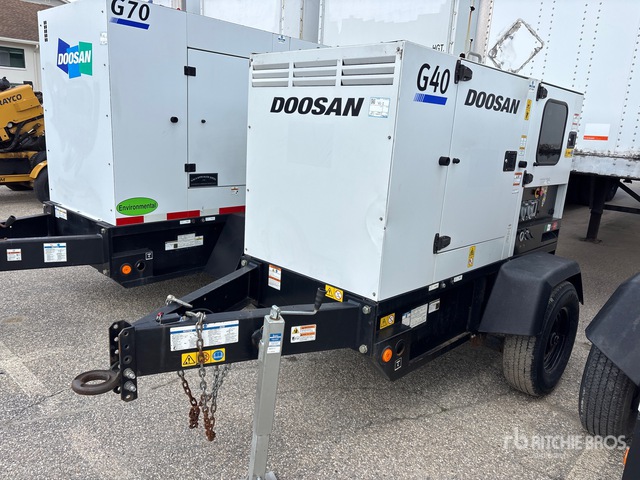 2022 Doosan G40 31 kW Mobile Generator Set