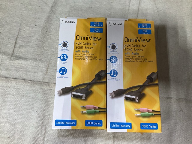 (126) Belkin OmniView KVM Cables