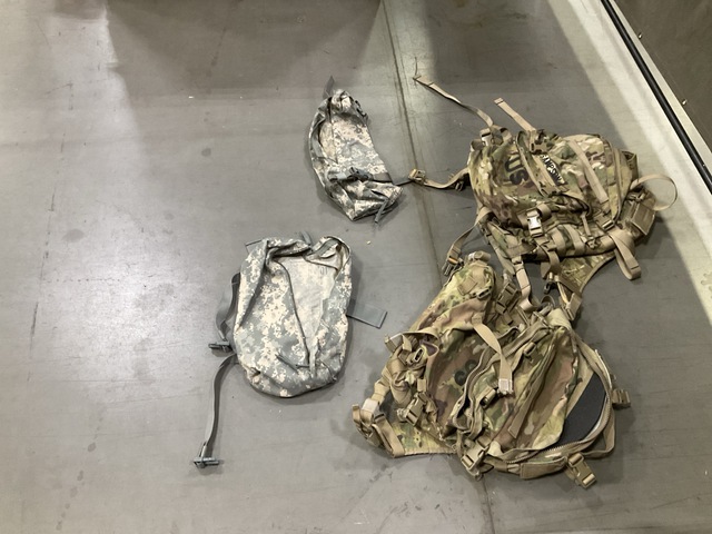(9) Field Packs, (23) Assault Packs, (47) Waist Packs & Assorted Items