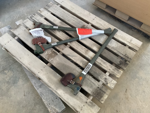 (3) Forrest Tool Axes w/Sheaths