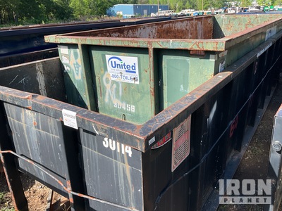 Quantity of (2) 22 ft 30 cyd Container scarrabile