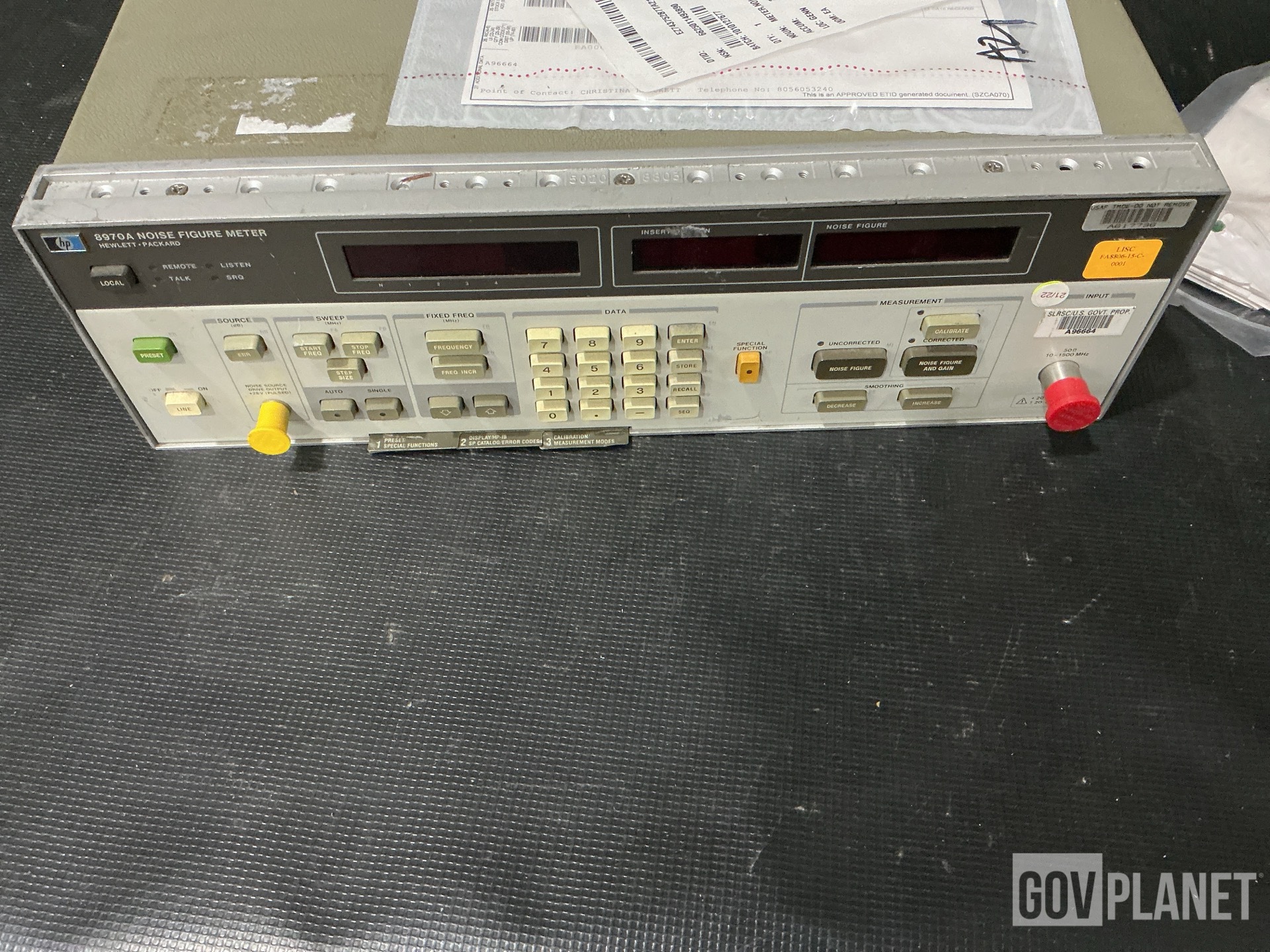 Surplus HP 8970A Noise Figure Meter in North Las Vegas, Nevada