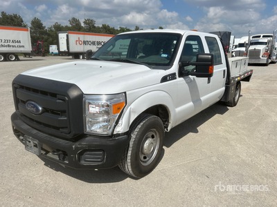 2015 Ford F-250 XL 4x2 Crew Cab Flatbed Truck