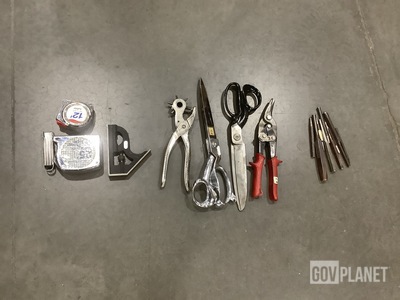 (465) Punch Tools, (140) Measuring Tools, (129) Cutting Tools & Assorted Items