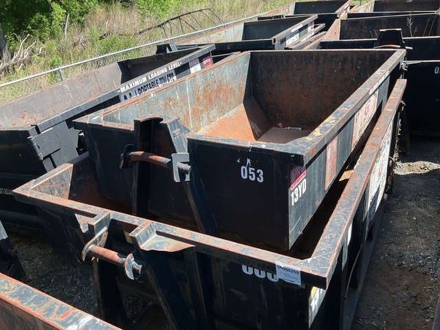 Quantity of (2) 12 ft 13 cyd Roll-Off Container