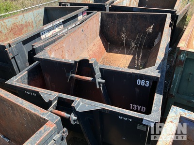 Quantity of (2) 12 ft 13 cyd Roll-Off Container