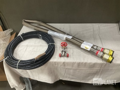 (2) Hose Assemblies, (1) Globe Valve, (315) Power Cables & Assorted Items