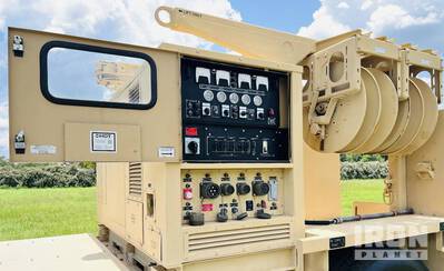 2015 HDT 40kW Diesel Generator Set w/ Winch & Hydraulic Boom