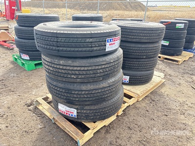Quantity of (8) Kaspen 295/75R22.5 Dumax L-4 Radial Tires