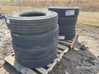 Quantity of (8) Kaspen 275/80R22.5 Tires