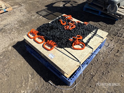 Quantity of (4) Grade 80 Crane Chain Slings