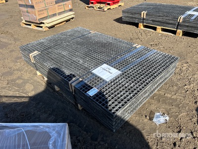 Quantity of (10) 6.5 ft x 4 ft x 1 in Molded Grating
