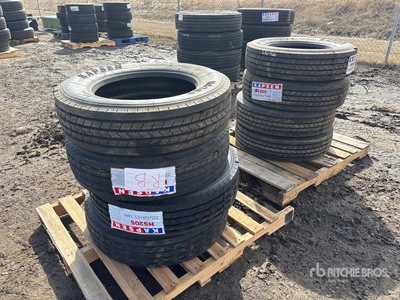 Quantity of (8) Kapsen 225/70R19.5 Tires