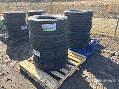 Quantity of (8) Doublestar 245/70R17.5 DSRS Semi Truck & Bus Double Star Tires