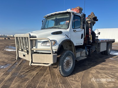 Fassi F210A.25 19334 lb Knuckle Boom on 2011 Freightliner M2106 4x4 Boom Truck