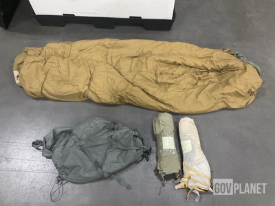 (5) Tents, (8) Sleeping Bags, (45) Stuff Sacks & Assorted Items