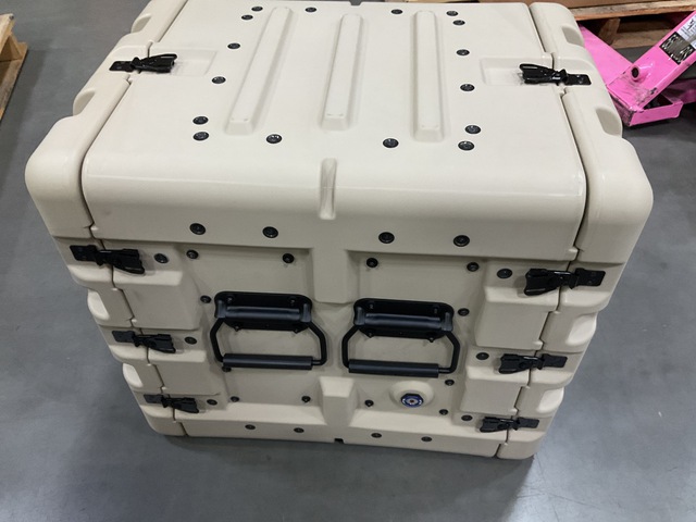 (8) North Warehouse AME12A5084-5435R-1 9U Half Rack Storage Cases