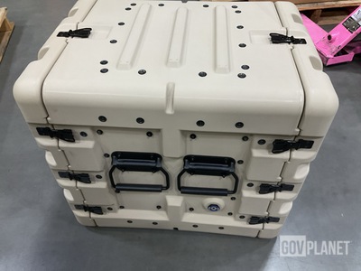 (8) North Warehouse AME12A5084-5435R-1 9U Half Rack Storage Cases