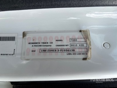 2023 Kenworth T880 8x6 Tri/A Day Cab Truck Tractor