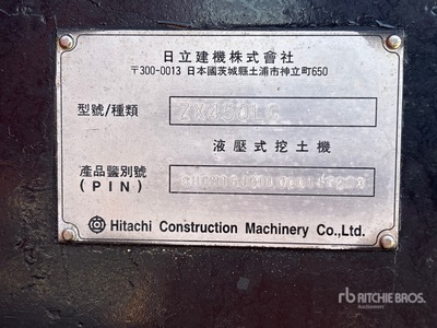 2005 Hitachi ZX450 LC Tracked Excavator