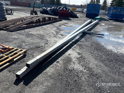 Quantity of (2) 38 ft light pole