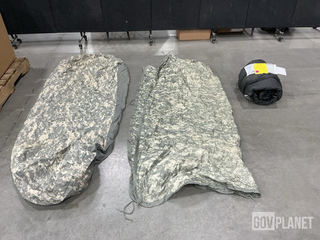 (51) Poncho Liners, (39) Bivy Covers, (5) Sleeping Bags & (1) Stuff Sack