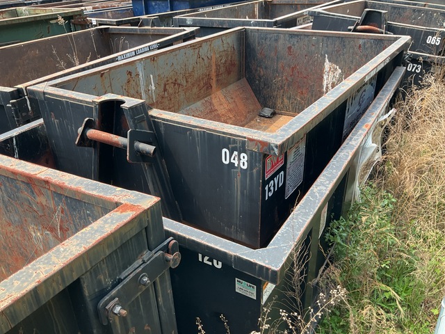 Quantity of (2) 12 ft 13 cyd Roll-Off Container