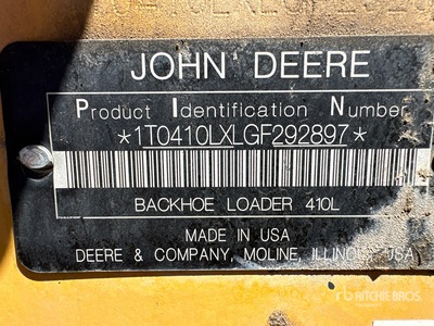 2016 John Deere 410L Graaflaadmachine