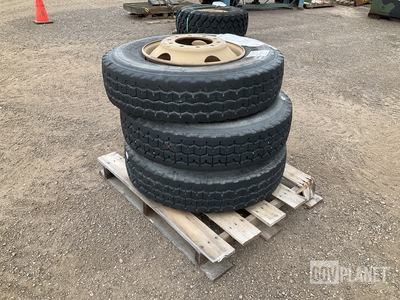 (3) Goodyear 11R22.5 Tires w/Wheels