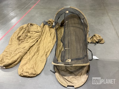 (8) Bivy Covers, (13) Sleeping Bags, (2) Pop-Up Bednets & Assorted Items