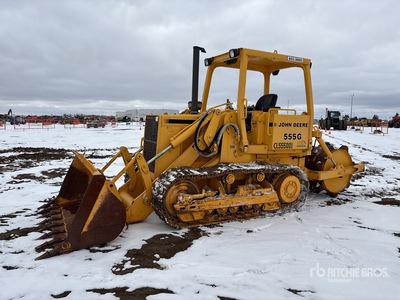 1990 John Deere 555G Chargeur à chenilles