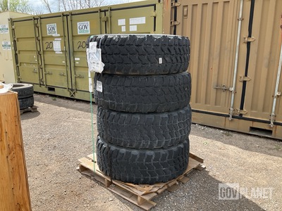 (4) Goodyear 395/85R20 Tires w/Wheels