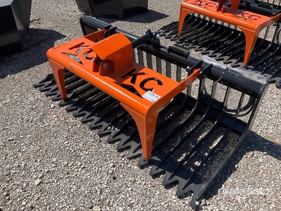 2025 Kit Containers QT-SG-S76-V3 76 in Skeleton Skid Steer Grapple Bucket (Unused)