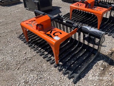 2025 Kit Containers QT-SG-S76-V3 76 in Skeleton Skid Steer Grapple Bucket (Unused)