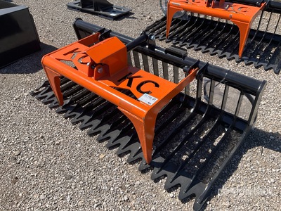 2025 Kit Containers QT-SG-S76-V3 76 in Skeleton Skid Steer Grapple Bucket (Unused)
